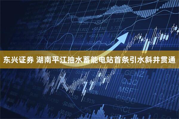 东兴证券 湖南平江抽水蓄能电站首条引水斜井贯通