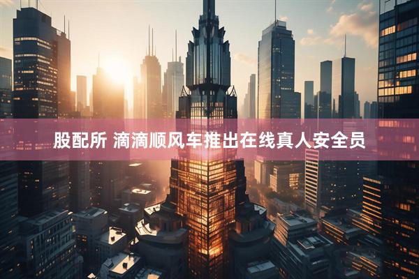 股配所 滴滴顺风车推出在线真人安全员
