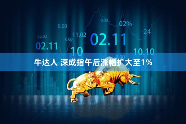 牛达人 深成指午后涨幅扩大至1%
